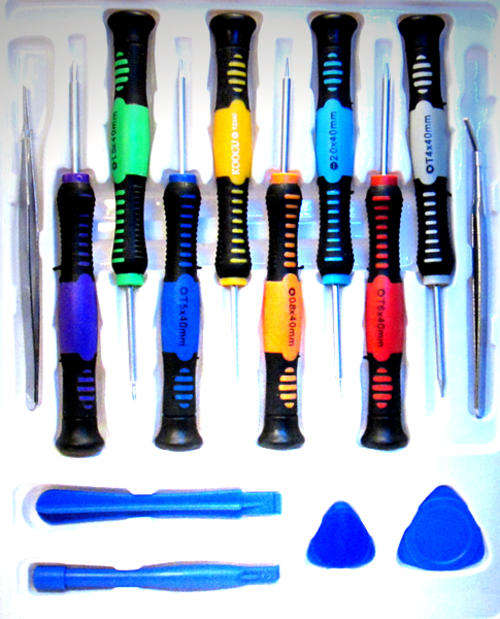 Cellphone / Tablet Screwdriver Set + PryTool + Tweezers