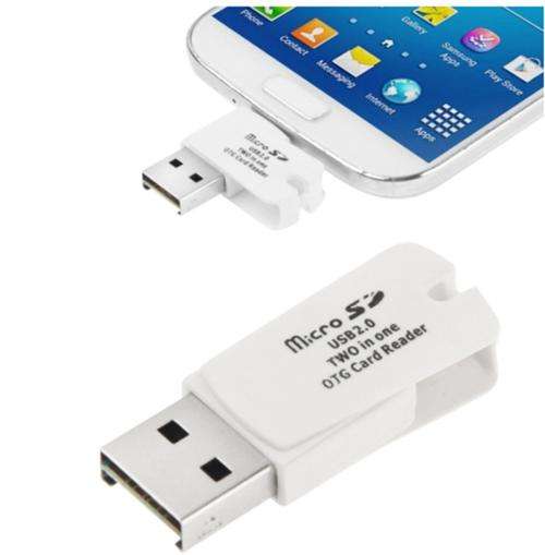 Micro USB OTG Adapter SD TF Card Reader