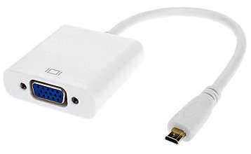 Micro HDMI to VGA Adapter with Audio
