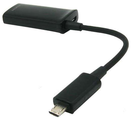 Samsung Galaxy S3 HDTV, MHL Adapter