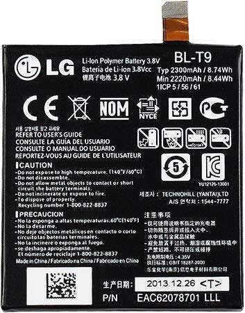 LG Nexus 5, D820, D821, BL-T9 Replacement Battery