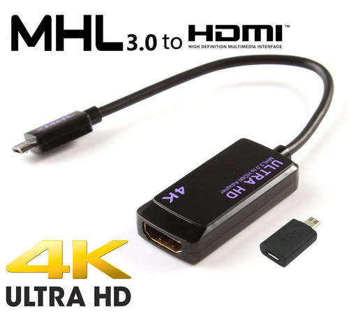 Ultra HDTV 4K MHL 3.0 Adapter : Xperia Z2, Z3, Samsung Note 4...