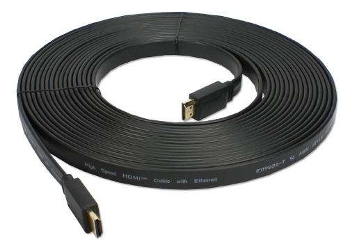 HDMI to HDMI Flat Cable 1080P,  10m