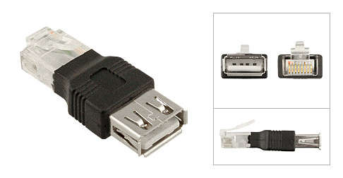 USB Female to RJ45 Adapter
