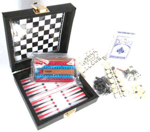 Domino, Draughts, Chess , Cribbage, Cards, Backgammon
