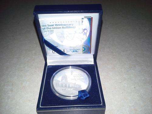 #2013 Proof SA Silver R2 Crown Union Buildings Centenary#