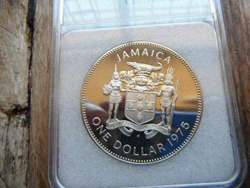 1975 Proof 70 1 Dollar Jamaica - Reverse