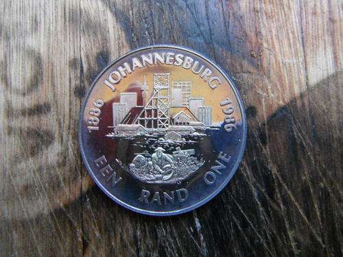 1986 R1 Proof Johannesburg 100 Years Mining - Beautifully Toned!