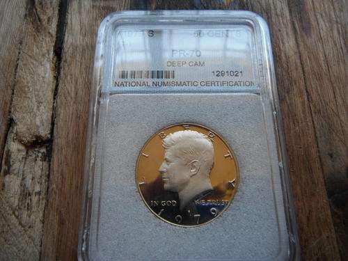 1979 Graded Proof 70 Deep Cameo Kennedy Half Dollar - Excellent quality!