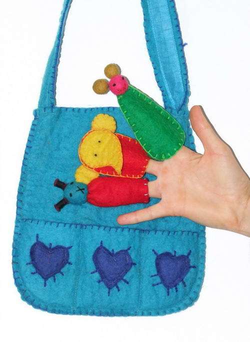 Finger Puppet Felt Handbag
