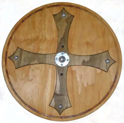 Wooden Viking Shield 45 x 45 centimetres