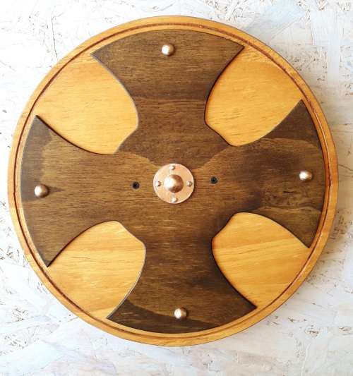 Wooden Viking Shield for Children/Kids (40 x 40 cm size)