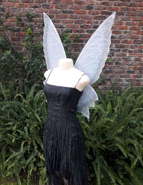 Large Glitter Tulle Fairy Wings for Adults ( elf wings, Pixie wings) for Halloween costume