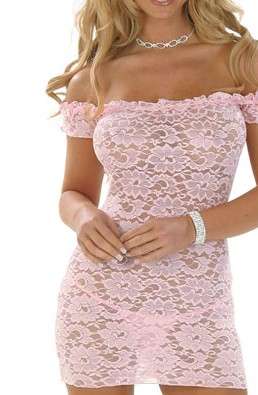 Sexy Baby Girl Lace Mini Dress Lingerie (Size L)