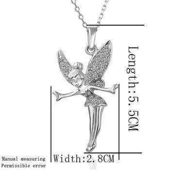 Elegant Fairy Crystal Element Pendant with Necklace *imported