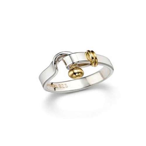 Designer's Bolt In Silver Ring *Imported
