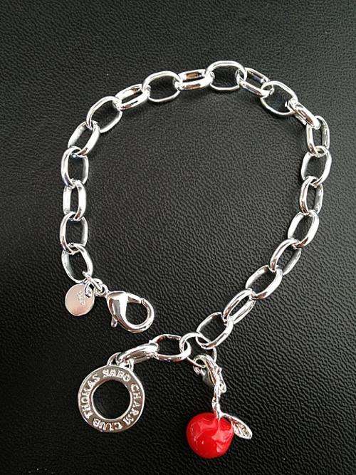 Designer's Silver bracelet with an Apple Charm*imported