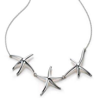Designer's Silver Stars Necklace*imported