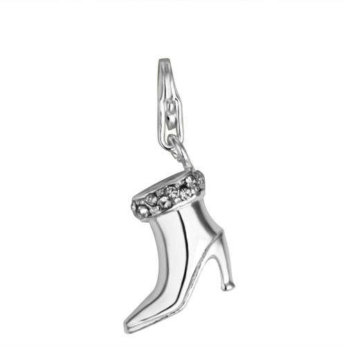 Designer's Silver Crystal Shoe Charm*imported