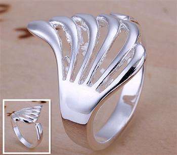 Designer's Silver Angel's Wing Ring *Imported