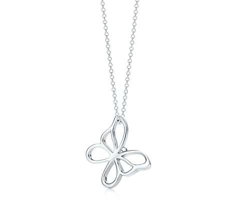 Designer's Silver Butterfly Necklace*imported