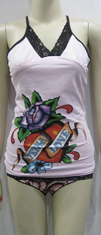 Ed Hardy Night wear in Pink ( Size L)