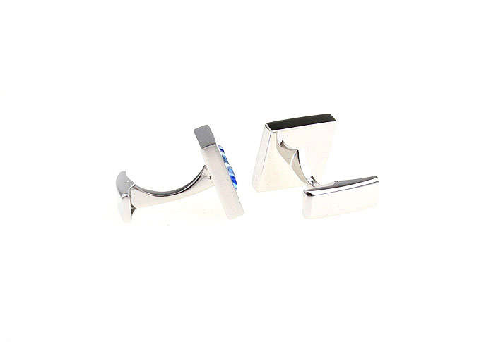 Costa Rica Swarovski Blue crystal Square Cufflinks 