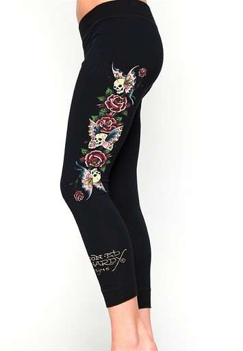 Ed Hardy tight/leggings in Black (Size S/M)