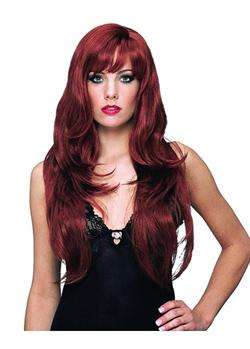 Sexy Red Wine Long Wave Wig