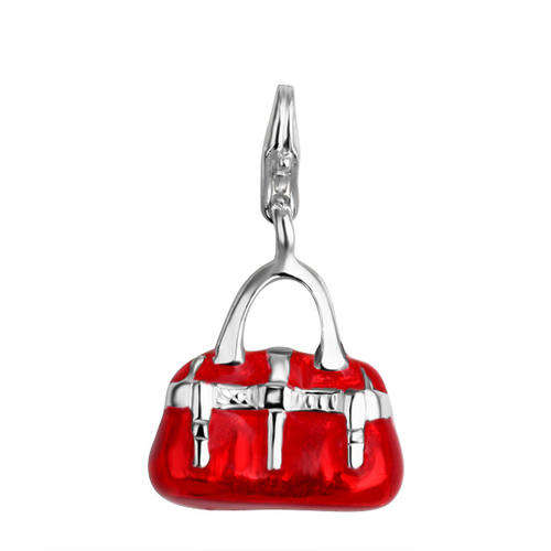 Tomas Sabo Silver Ladies Red Bag Charm*imported