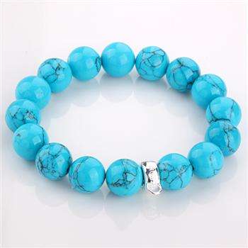 Designer's Silver and Turquoise bracelet *imported
