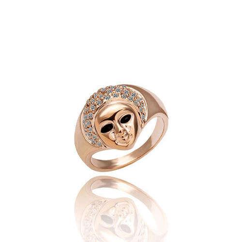 Egyptian Gold and Crystal Ring *Imported (Size 8)