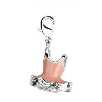 Designer's Silver Ballet Dress Charm*imported