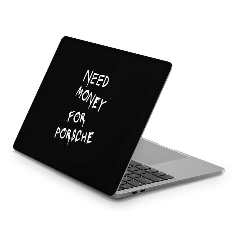 Skins SA Apple MacBook 13` Pro Touchbar M1 (2021-2022) - Need Money For Porsche B+W Skin
