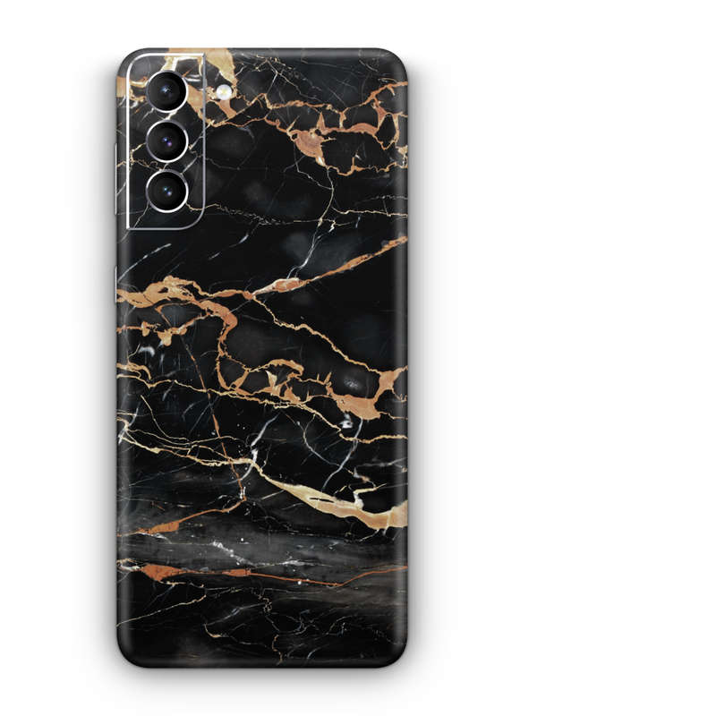Skins SA Samsung S21 Plus Skin - Marble Black & Gold