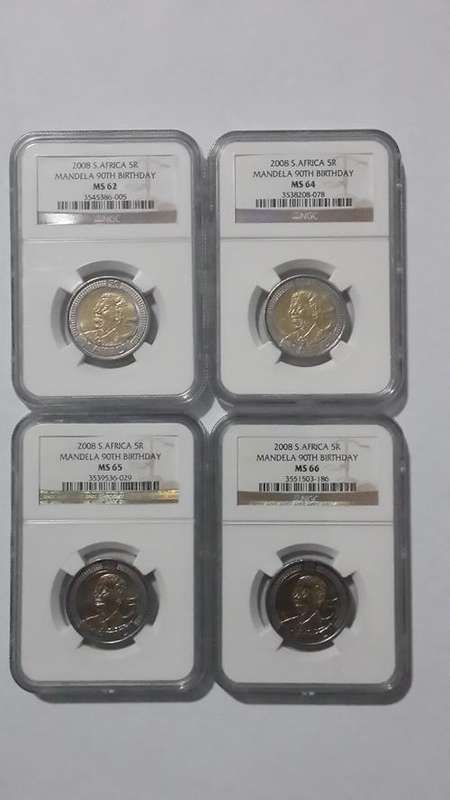 Mandela 2008 Birthday Coins