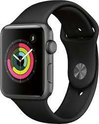 Apple IWatch 3 42mm GPS Space Grey Aluminium Case with Black Sport Band