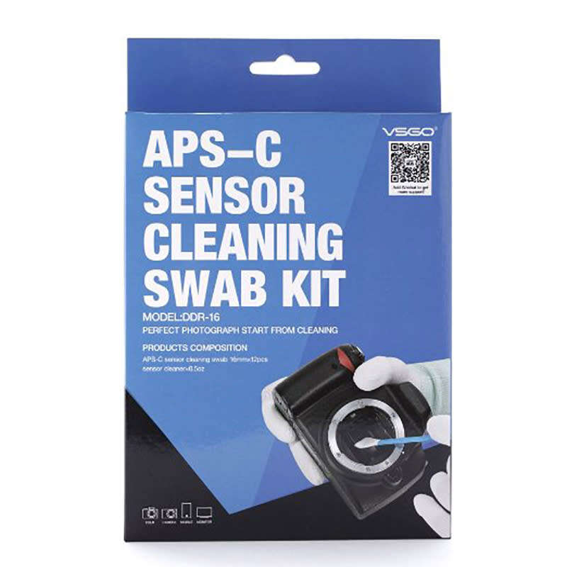 VSGO APS-C Frame (CCD/CMOS) Digital Camera Sensor Cleaning Swab Kit