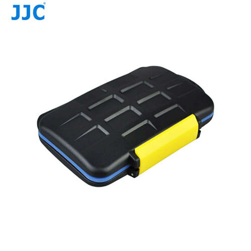 JJC Water-Resistant Extremely tough Memory Card Case MC-4 for 4CF 8XD 8Micro SD Cards