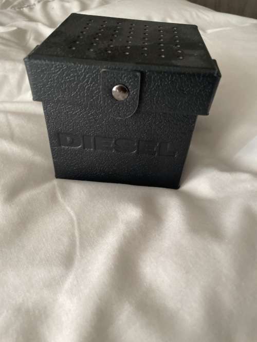 Diesel Men`s Double Down Black Silicone Watch
