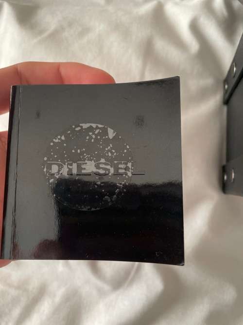 Diesel Men`s Double Down Black Silicone Watch
