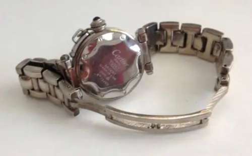 Vintage Designer Cartier Bille Pasha Argent .925 Silver Ladies Dress Watch As Found.
