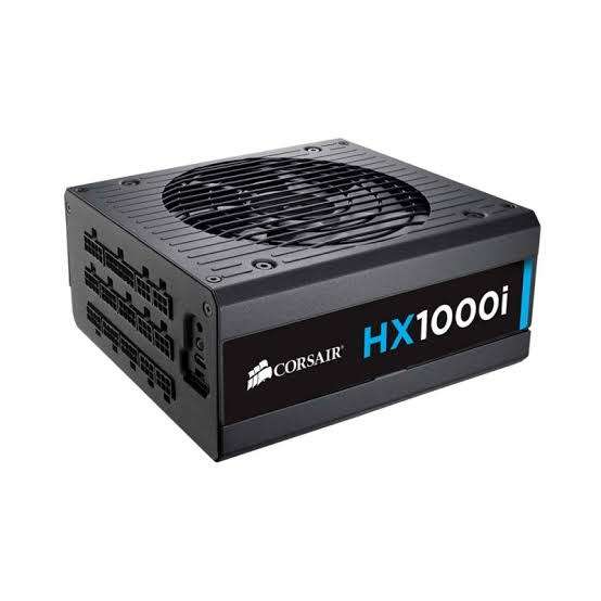 Corsair HX Series HX1000i 1000W 80 PLUS Platinum Certified ATX Fully Modular Power Supply.