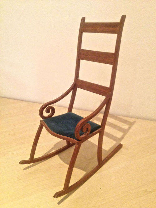 Minature Wooden Rocking Chair
