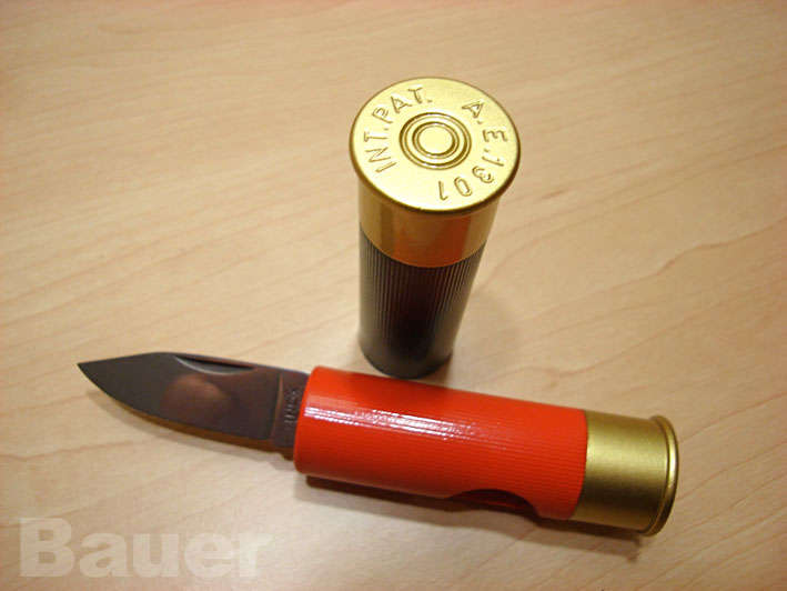 Unusual Shotgun Shell Knife - Made in Italy
