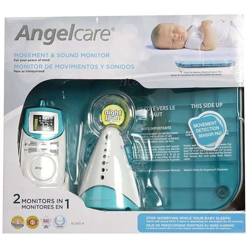 Angelcare Movement And Sound Monitor, Aqua/White