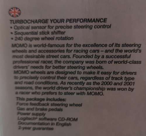 MOMO Racing Force Feedback Wheel