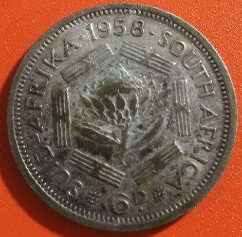 1958 - SA UNION 6 PENCE