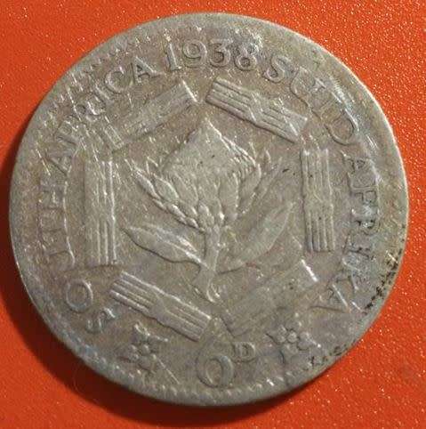 1938 - SA UNION 6 PENCE