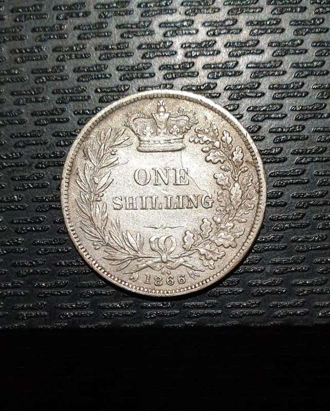 ***WOW! 1866 GREAT BRITAIN SHILLING***